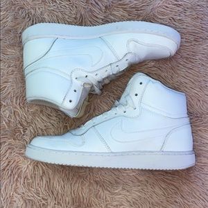 White Nike Hightops